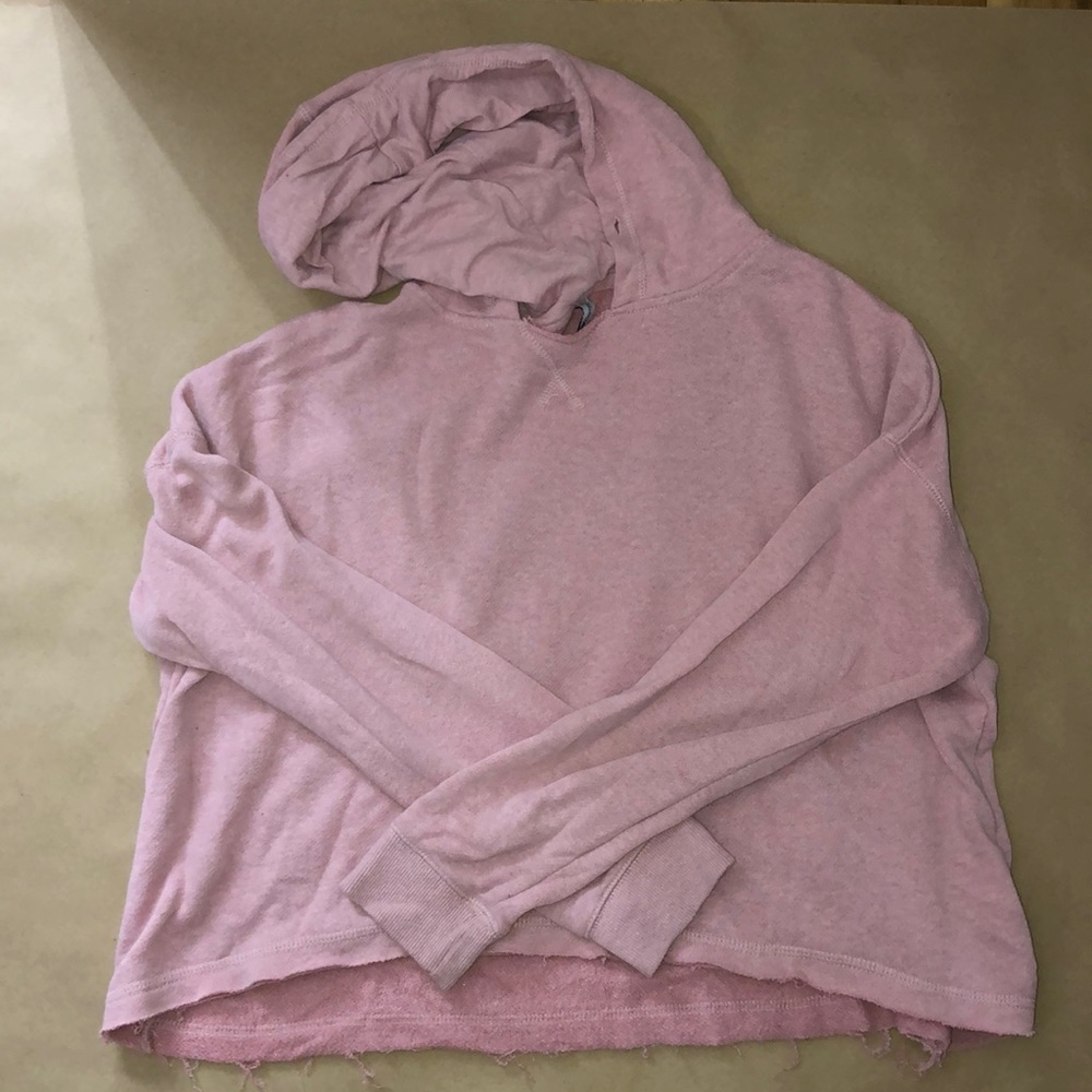 Pink Crop Hoodie